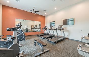 Modern fitness area